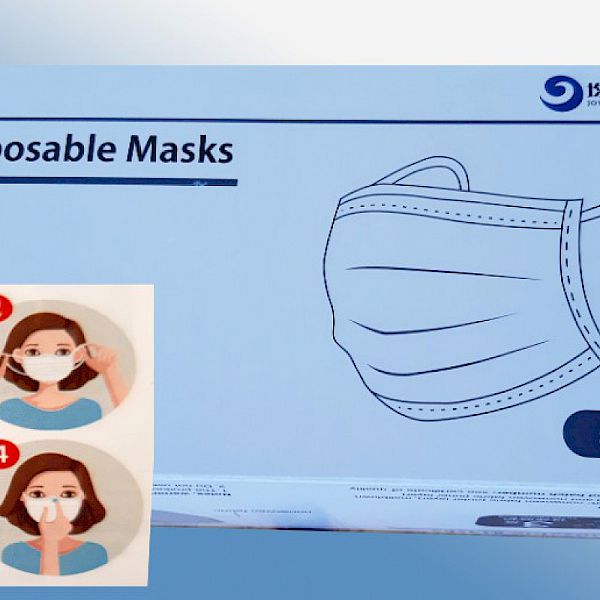 Einmal Mund- und Nasenschutzmaske